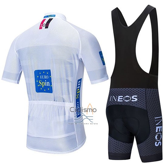 Ineos Ropa Ciclismo Culotte Corto 2020 Mangas Cortas Blanco Negro